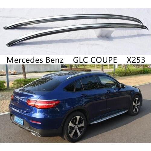 Roof Rack For Mercedes Benz GLC COUPE X253 2018-2021 Aluminum Alloy Rails Bar Luggage Carrier Bars top bar Racks Rail Boxes