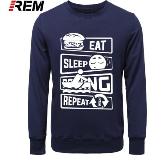 REM Brand-Clothing Eat Sleep Rowing Funny Boat Row Single Scull Sculling Oar Fashion Hoodies, Sweatshirts