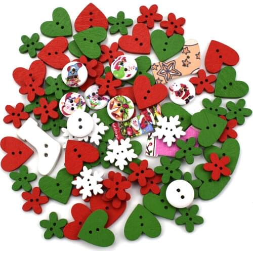 500PCS Wooden Buttons Sewing Scrapbooking Kids Cartoon Colorful Handmade Wooden Buttons for Child Clothes Scrapbooking Decor