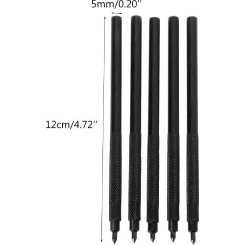 5Pcs Carbide Tip Pocket Alloy Scriber Scribe Pen For Ceramic Metal Glass Plate Marking Engraving Tools