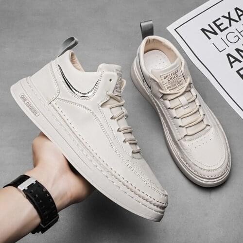 PUPUDA White Sneakers Summer Fashion Casual Vulcanized Shoes Male 2021 New Trend Running Shoes