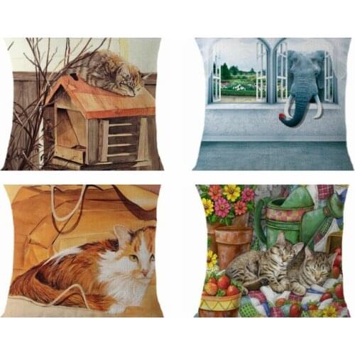 Hglegywcat Horse Linen Home Throw Pillow Case Cushion Case Pillowcase Soft Room Gifts Single Sides Printing