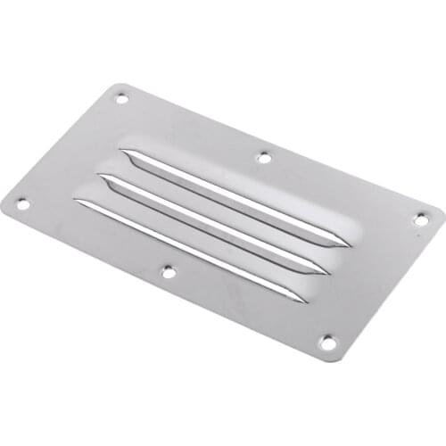Stainless Steel Boat 3 Slots Louvered Vent Ventilation Grill Cover for Marine Boats Companionway Door and Cabin - Silver