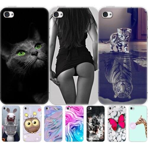Soft silicone Case For iphone 5s 5 s se 6 6s CaseCover Shell Cover For Apple iPhone 6s plus Bag Funda coque etui bumper paiting
