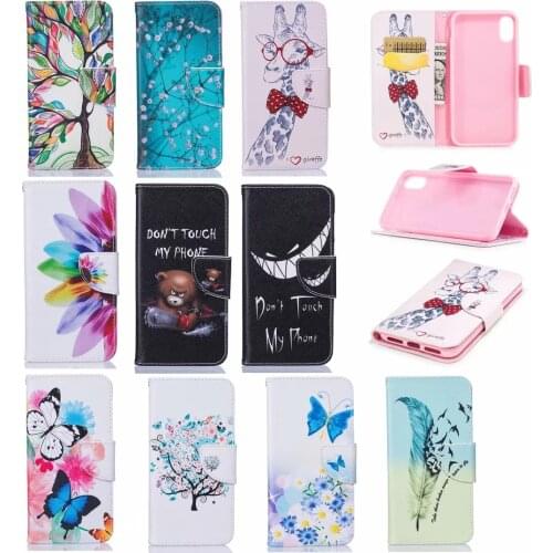 Painted leather phone case For iPhone 8 7 6 5 Plus X XS Max XR 11 12 Pro Max SE2020 12Mini Case
