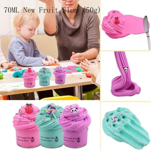 50g Hand Gum Playdough Light Clay Modeling Fluffy Slime Lizun Polymer Clay Sand Plasticine Slime Rubber Mud Toys For Antistress