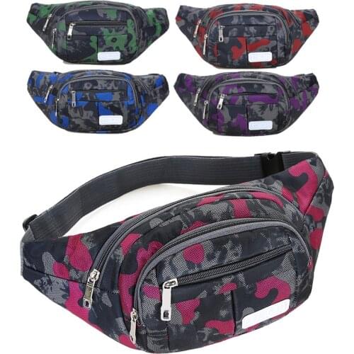 Waist bag leisure sports waist bag waterproof handbag mens front Satchel Messenger Bag Fashion camouflage waist bag purse