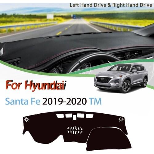 Anti-Slip Mat For Hyundai Santa Fe 2013-2018 DM IX45 Artificial leather Dashboard Cover Pad Sunshade Dashmat Carpet Accessories