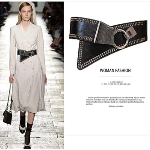 2021 New Womens Waist Belts Plus Size25"-70"Dresses leather Elastic Stretch Cinch Belt