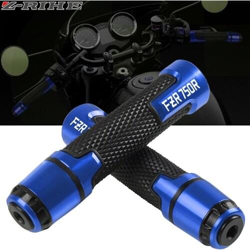 Motorcycle Hand Grips 7/8" 22mm CNC Aluminum Rubber Gel Handle Grip for YAMAHA FZR750R GENESIS 1987-1998 1997 1996 1995 1994