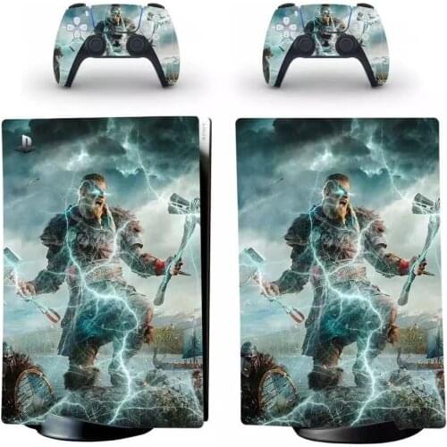 Game Style PS5 Digital Edition Skin Sticker for Playstation 5 Console & 2 Controllers Decal Vinyl Protective Skins Style 1