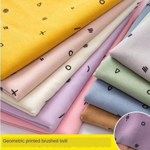 Geometric Print Twill Grinding Wick Velvet Fabric Elastic Sofa Jacket Cloth Thicken Sewing Brocade DIY Dress Blue Pink Grey