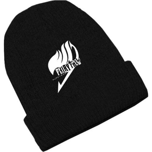 Fairy Tale Anime Skullies Caps Knitted Beanies Winter Warm Hats Men Women Boys Girls Gift Elastic