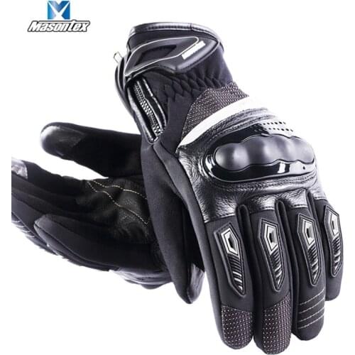 MASONTEX Winter Motorcycle Gloves Thermal Waterproof Men Women Outdoor Windproof Warm Moto Touchscreen Riding Gloves