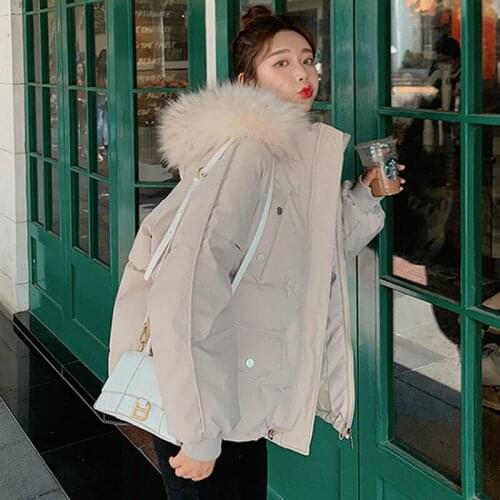 Winter Woman Parkas Cotton Thick Jacket Women Short Coat Female Hooded Korean Casual Outwear Manteau Femme Hiver 2021 WPY2111
