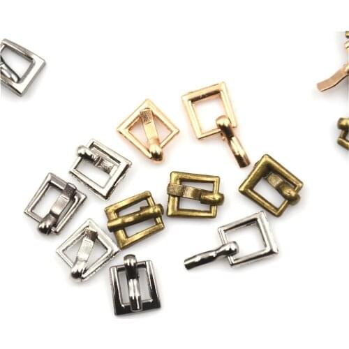 10PCS 4MM Mini Ultra-small Japanese Word Buckle Belt Buckle Diy for Bjd Blyth Doll Buckle Shoes Accessories
