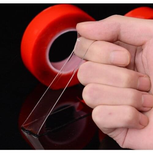 300cm Transparent Silicone Double Sided Tape High Strength No Traces Adhesive Tape Stickers Living Goods For Car Stickers