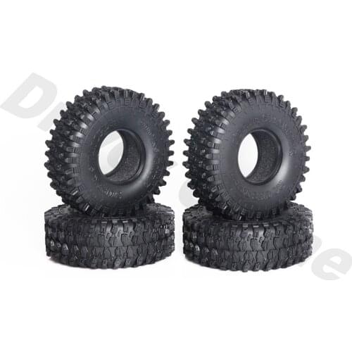 4pcs 1/10 RC Cars Rubber Tires 1.9inch 120*42mm Wheel Tyres for 1:10 Rock Crawler Axial SCX10 II 90046 RR10 WRAITH Traxxas TRX4