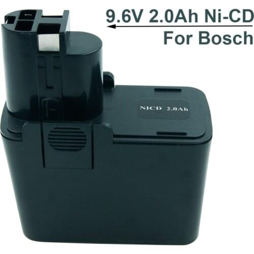 9.6V 2.0Ah Ni-CD Replacement power tool battery for Bosch 2000mAh BAT001 2607335037 2607335469 2610910400 BAT001 BH-974