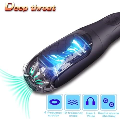 Automatic Blowjob Strong Sucking Machine, Oral Sex Male Masturbator Electric Mastubateur Homme Vibrating Pussy Sex Toys For Men