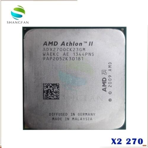 Free shipping for AMD Athlon X2 270 3.4GHz Dual-Core CPU Processor ADX270OCK23GM Socket AM3 938pin