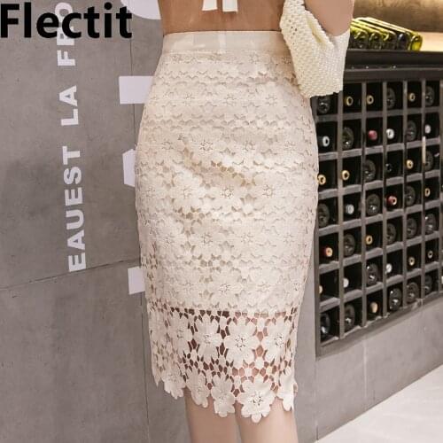 Flectit Lace Pencil Skirts