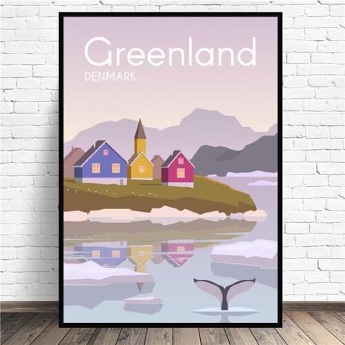 Greenland Denmark Canvas Wall Art Print Modern Poster Pictures Prints Home Decor Wall Poster Decoration For Living Room