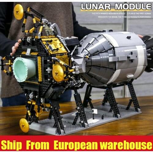 Mould King 21006 Creative Apollo 11 Star Set Wars Saturn V Apollo Spacecraft Building Blocks Birthday Gift Toy Compatible 26457