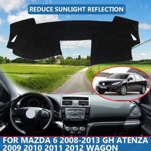 Car Inner Dashboard Cover Capet Cape for Mazda 6 2008-2013 GH Atenza 2009 2010 2011 12 Wagon Dashmat Sunshade Pad Cover Dash Mat