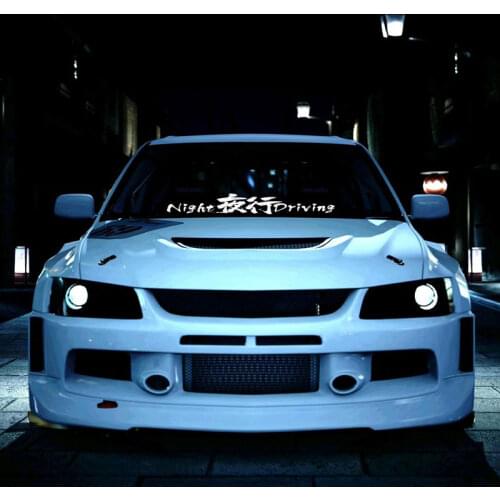Car Stickers Graphic Automobile Front Windshield Hood Body Window Tail Decals for Night Driving Midnight