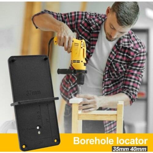 35mm 40mm Hinge Hole Drilling Guide Locator Hole Opener template Door Cabinets DIY Tool For Woodworking tool
