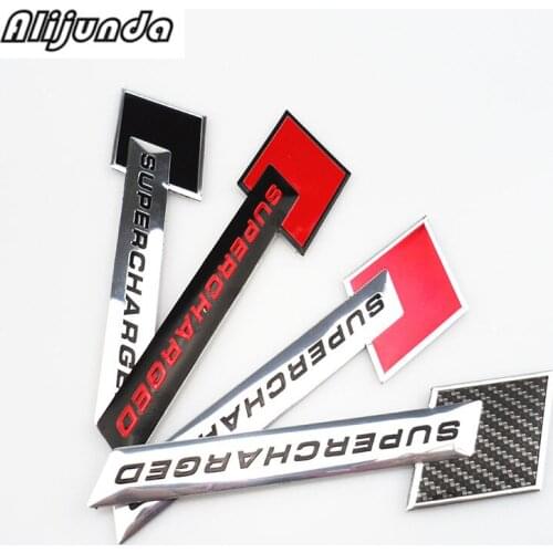 New 3D Metal Motorsport SUPERCHARGED Car styling Emblem Badge Sticker for Kia Rio K2 K3 K5 K4 Cerato,Soul,Forte,Sportage