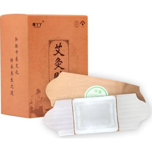 Moxibustion Patch Self-heating Wormwood Knee Patch Moxibustion Knee, Waist and Abdominal Joints Fever, 10 Patches Free shipping