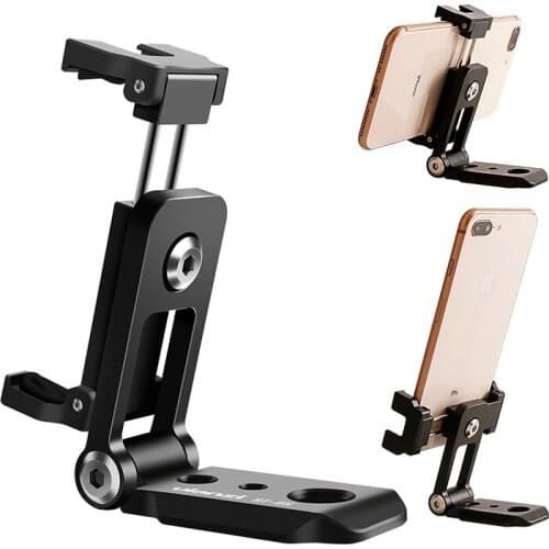 Ulanzi ST-05 Foldable Mini Phone Tripod Mount Adapter Vertical 360 Rotation Tripod Stand for iPhone X 8 7 Samsung S8 7 Redmi