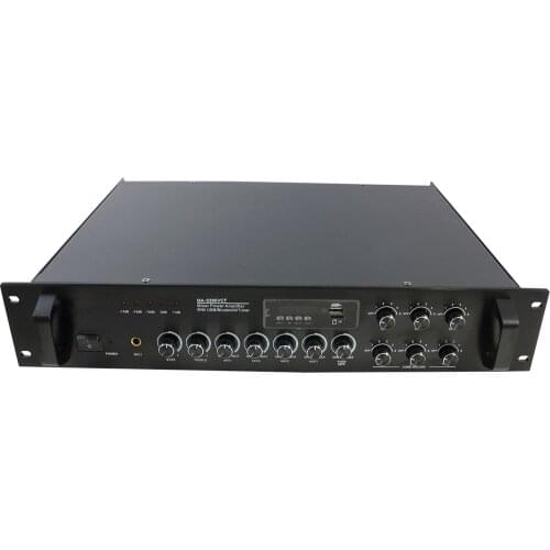 Ben & Fellows 360W PA 6-zone Mixer Power Amplifier with Independent Volume Controllers and Built-in USB/Tuner/Bluetooth/TF Card