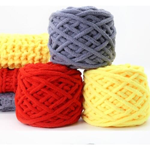 2Pcs DIY Thick Woolen Yarn Hand-knitted Sweater Scarf Hat Slippers Knitting Ball Threads Bag Carpet Basket Blanket Knit Yarn