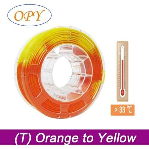 3D Temperature Color Change Filament Gradient 3D Printing Plastic Filaments 1.75Mm 1Kg 3 Color Change Gray To White