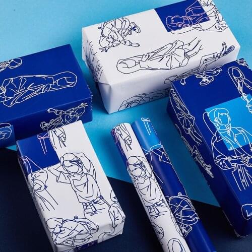 5pcs/lot Handmade DIY Art Paper Birthday Party Gift Packing Paper Christmas Decoration Supplies 50X70CM