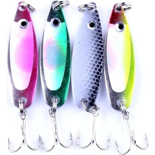 6.5g Trout Spoon Fishing Lure Set Shine Metal Hard Fishing Kit Sequin Baits Baits Lure Spoon Z7K2