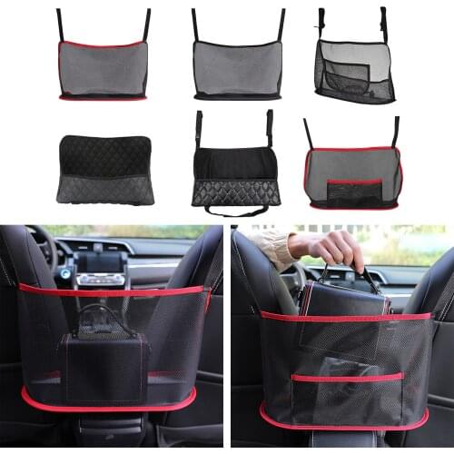 Car Net Pocket Handbag Holder Organizer Seat Side Storage Mesh Net Bag