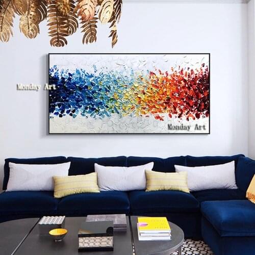 Big Size handmade Impression oil Painting Canvas oil painting Knife Painting Abstract Oil Painting Wall Picture For Living Room