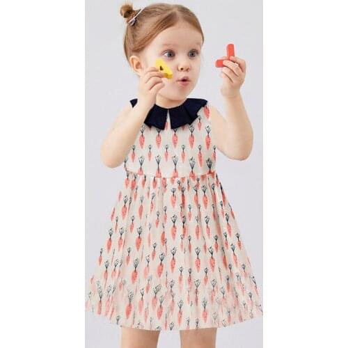 Childrens girls dress summer new Korean childrens dress childrens clothing girl floral princess dress