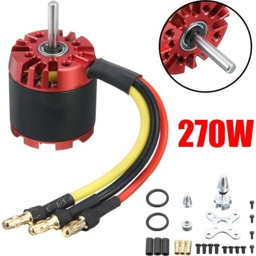 DC Motor 1000KV 270W Brushless Motor Large Torque High Power Low Noise For 4-axis Drone Quadcopter Helicopter Motor