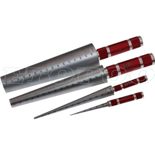 4pcs/set Conical feeler gauge taper cone cylinder gauge hole size diameter taper gauge 4size: 1-6.5mm 3-15mm 15-30mm 30-45mm