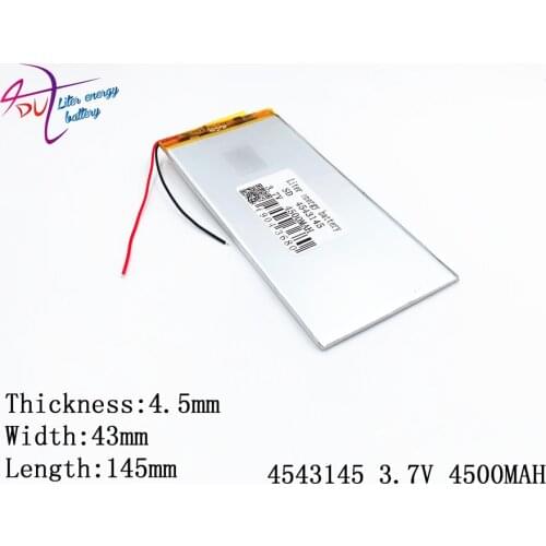 Liter energy battery lithium polymer batteries 4543145 3.7V 4500mAh large-capacity ultra-thin flat-panel computer. Notebook