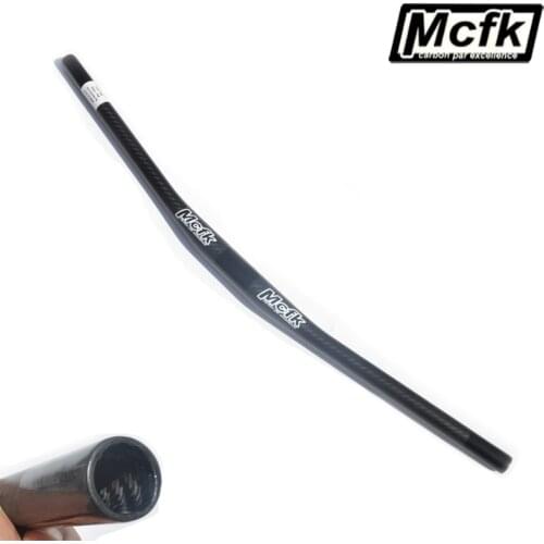 MCFK Carbon MTB Bicycle Handlebar 9 Degree Mountain Bike Handlebars Cycling Parts 31.8mm 5mm Rise Bars 4 Upsweep 720mm