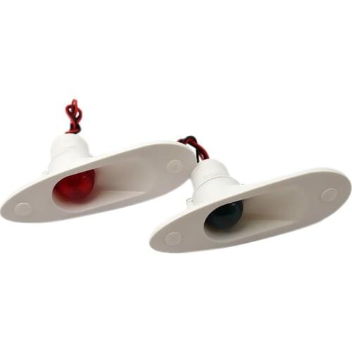 Marine Boat Navigational Side Bow Tear Drop Lights Nylon Flush Mount