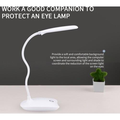 Table lamp USB Rechargeable Desk Lamp Touch Adjustment Table Light Eye Protection LED Desk lamps For Study Room Bedroom Decor