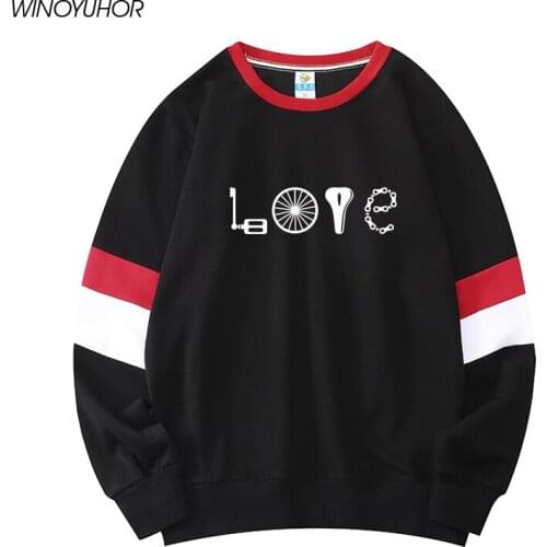 Love Bike Sweatshirts Men 2020 Autumn New Causal Male Hoodies Funny Bicycle Lover Gift Tops Cool Novelty O-Neck Streetwear