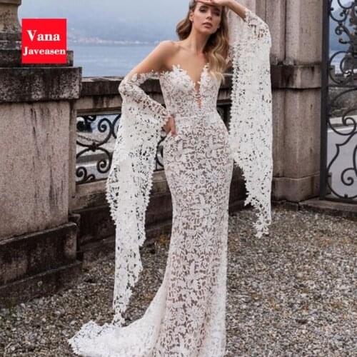 British Sexy V-neck Lace Dress For Women Bat Sleeves White Dress Party Night Embroidered Hollow Elegant Dresses Ladies Vestido